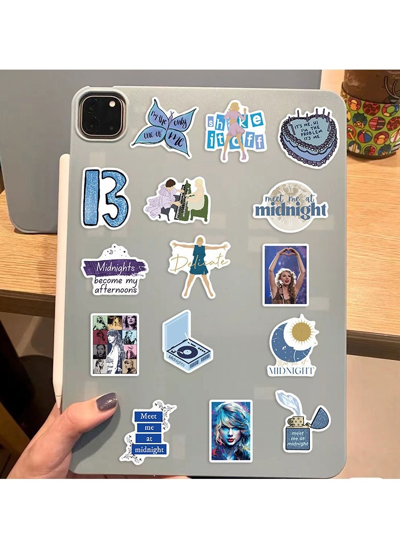 Taylor Swift 50 PcsAmerican Pop Singing Star Taylor Swift Cool Waterproof Vinyl Stickers  - Image 2