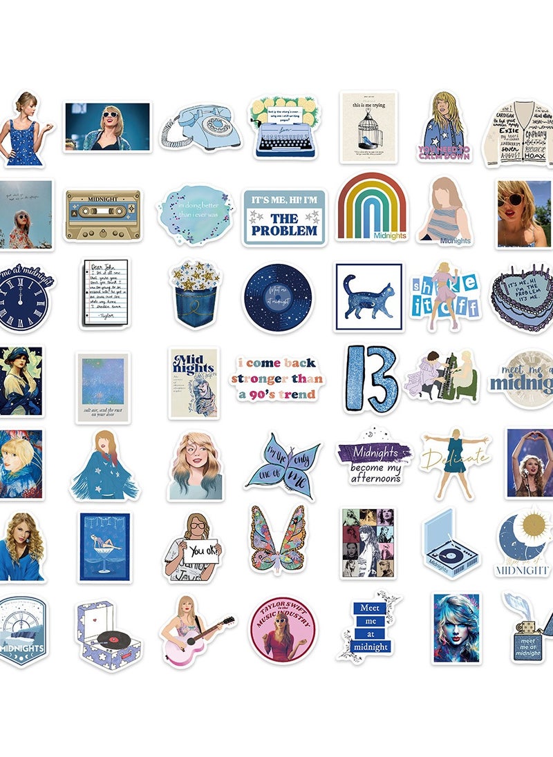 Taylor Swift 50 PcsAmerican Pop Singing Star Taylor Swift Cool Waterproof Vinyl Stickers  - Image 3