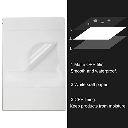 TRUE SHOP THE ULTIMATE SOLUTION FOR FOOD STORAGE POLYESTER FOIL POUCH STANDUP BAGS WITH SELFSEALING TECHNOLOGY MATT WHITE 1000 GRAM 12INCHx8INCH OR30CMx20CM PACK OF 20 - Image 2
