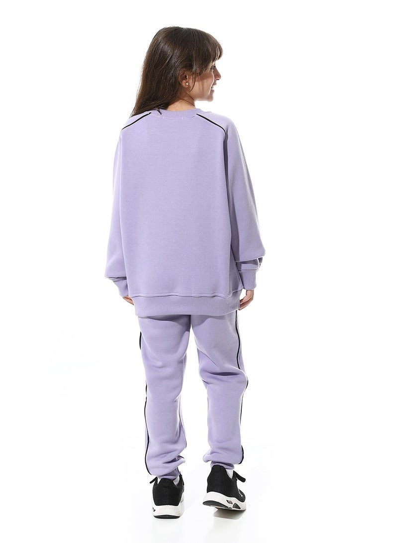 Caesar Printed Girls Meleton Training Suit - Image 3