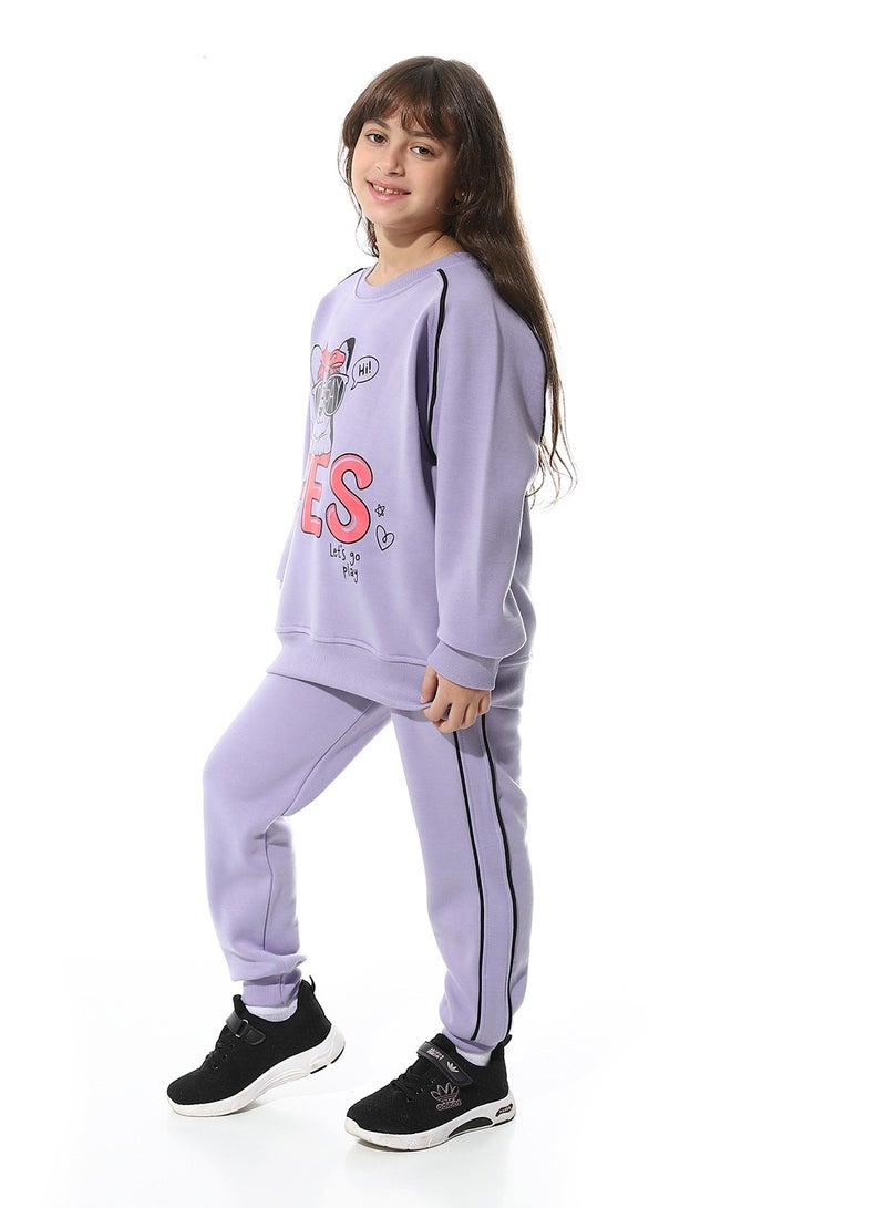 Caesar Printed Girls Meleton Training Suit - Image 4