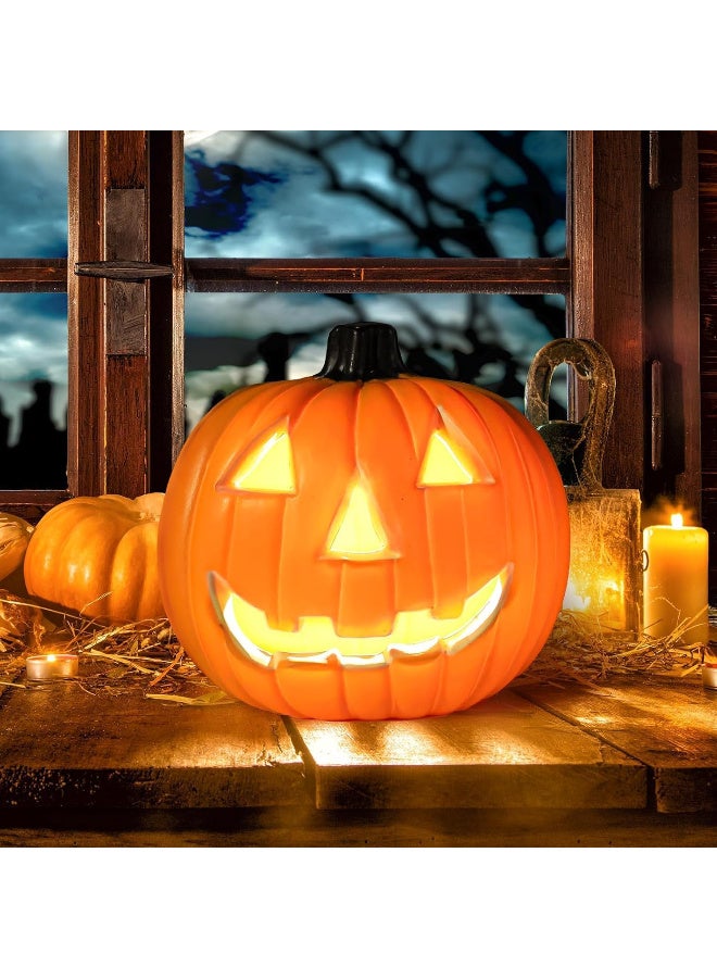 HI-FINE Halloween Pumpkin Light Led Decorative Pumpkin Lamp for Indoor Halloween Decor Realistic Design for Fall Celebrations for Parties and Thanksgiving Home Decoration - Image 2