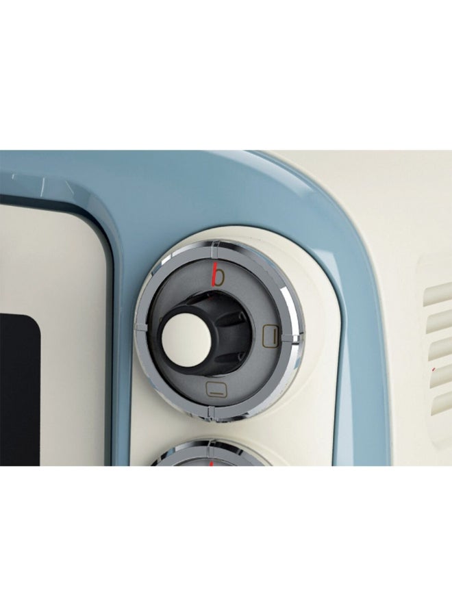 أريتي 1380W Vintage Electric Oven Blue and White 18 Liter 00C097905ARAS 18 L 1380 W 00C097905ARAS Blue and White - Image 3