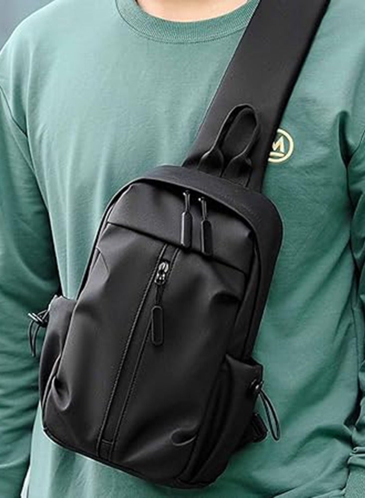 Casual Crossbody Messenger Shoulder Bag for Men and Women, Suitable for Daily Use, Hiking, Work, Cycling, Travel  - Image 5