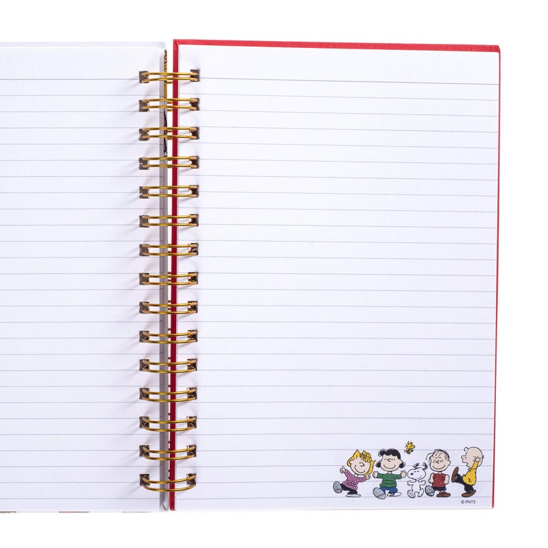 Graphique Peanuts Gang Hard Cover Journal w/Charles Shultz's Beloved Peanuts Characters, Fun, Durable Notebook for Notes, Lists, Recipes, and More, 160 Ruled Pages, 6.25" x 8.25" x 1" - Image 3