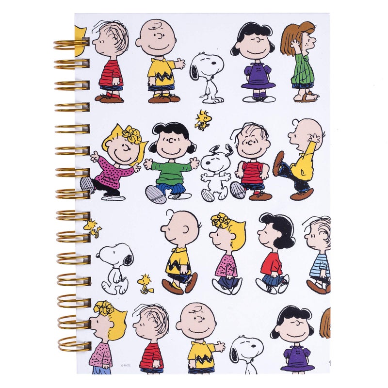 Graphique Peanuts Gang Hard Cover Journal w/Charles Shultz's Beloved Peanuts Characters, Fun, Durable Notebook for Notes, Lists, Recipes, and More, 160 Ruled Pages, 6.25" x 8.25" x 1" - Image 1