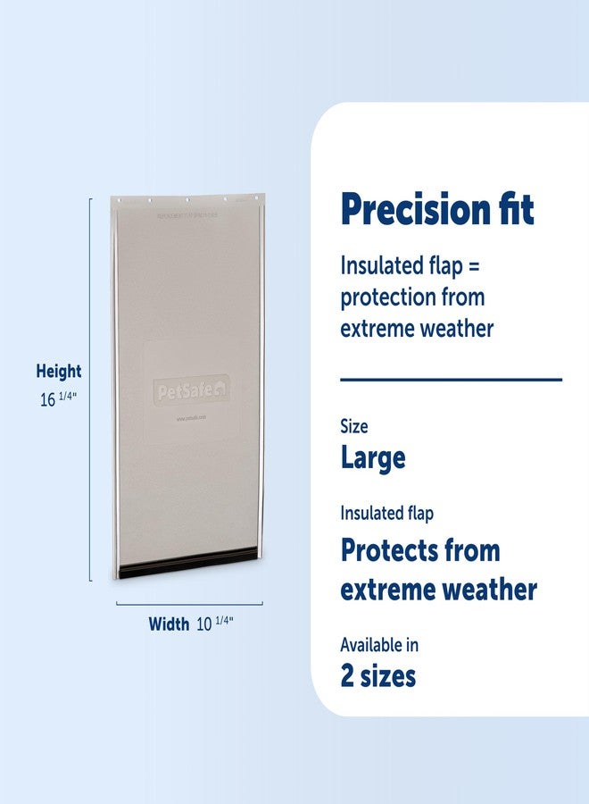 بيت سيف أغطية بديلة لأبواب الحيوانات الأليفة الزجاجية المنزلقة المقاومة للعوامل الجوية من بيت سيف - تحافظ على درجة الحرارة الداخلية - موفرة للطاقة - بديل لأبواب الكلاب المقاومة للعوامل الجوية - كبير - Image 3