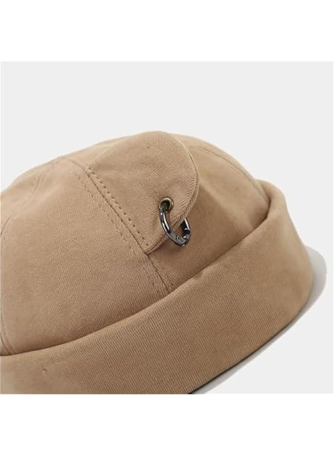 Generic Fall Winter Beanie Hats for Women Men Bear Ear Skull Cap Brimless Cap Adjustable Docker Cap  - Image 4