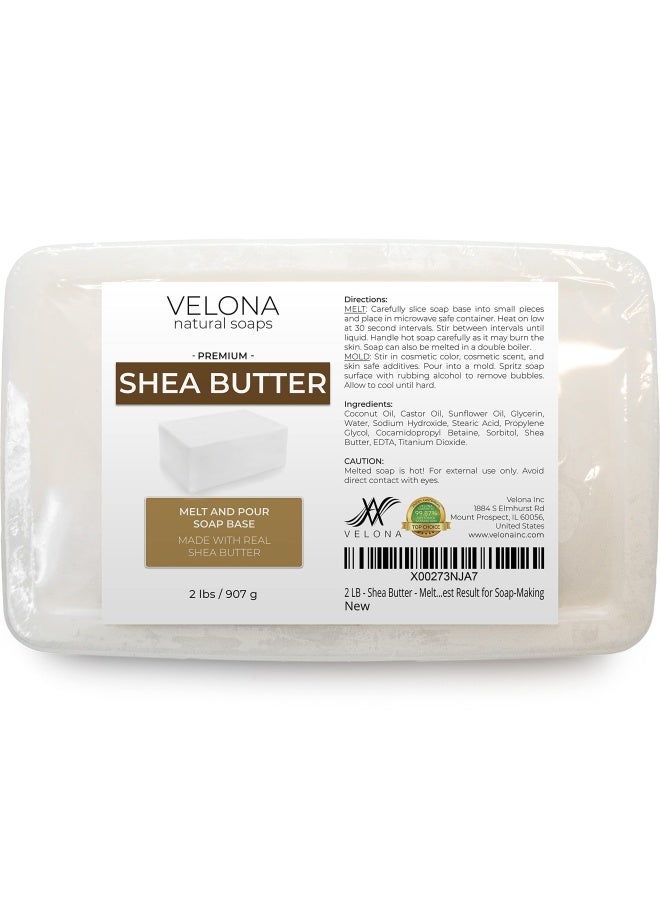 Velona2 Lb Shea Butter Melt And Pour Soap Base Sls Sles Free Natural Bars For The Best Result For Soap Making - Image 2