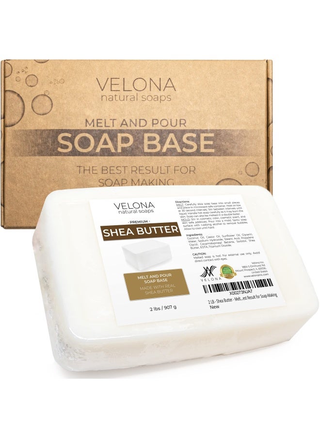 Velona2 Lb Shea Butter Melt And Pour Soap Base Sls Sles Free Natural Bars For The Best Result For Soap Making - Image 1