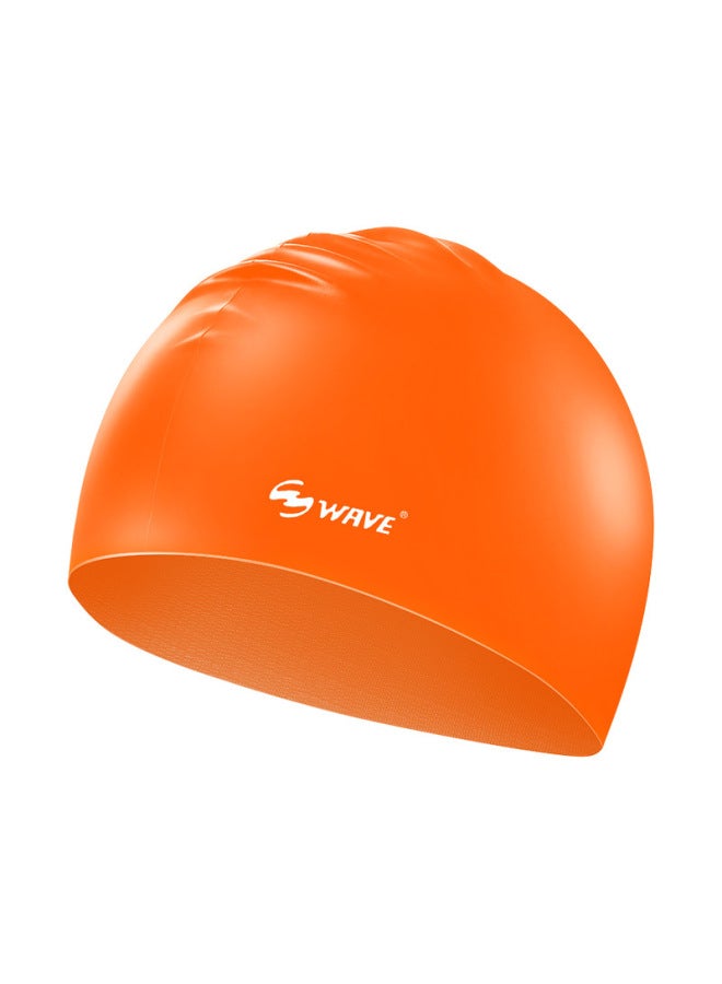 Wave New Silicone Men's And Women's Swimming Cap Waterproof Enlarged Thick Long Hair Colorful Silicone Swimming Cap