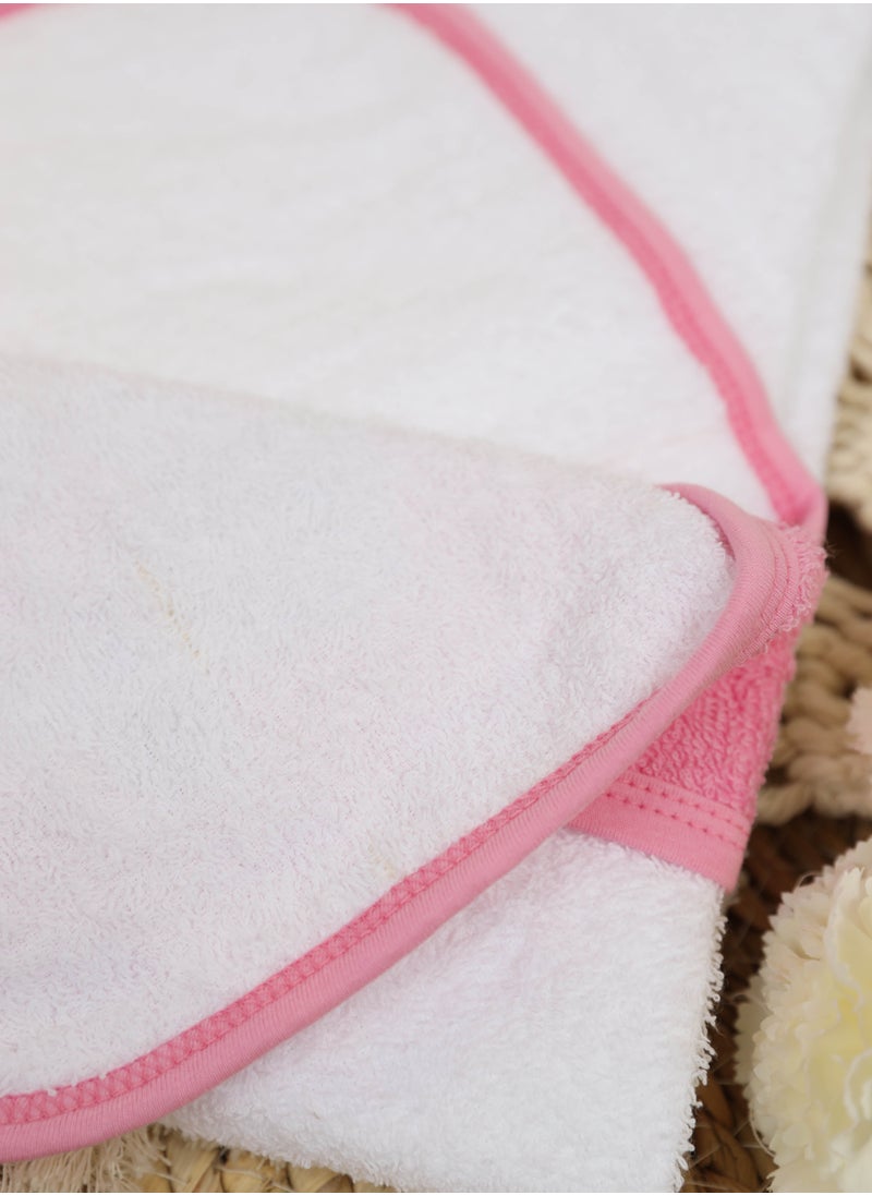 FUN MOMENT Bath towel with a hood for children 80 x 80 cm  - Image 4
