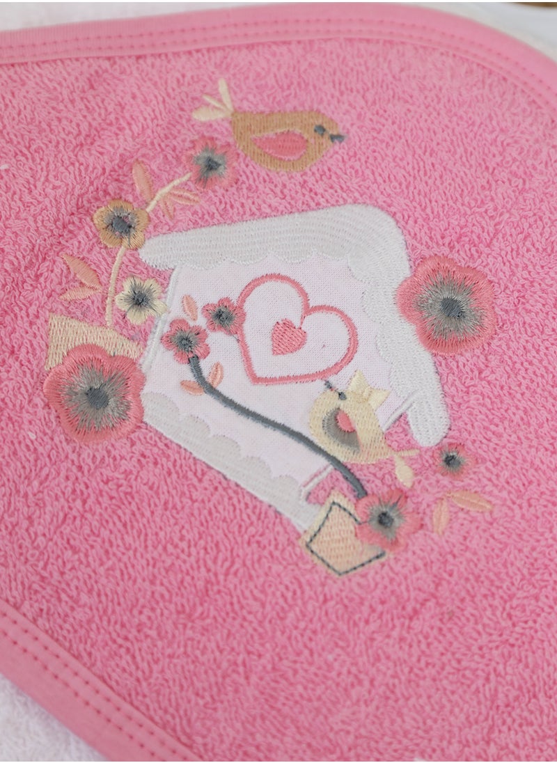 FUN MOMENT Bath towel with a hood for children 80 x 80 cm  - Image 3