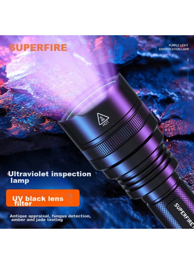 Supfire Rs03 Uv Light 365nm Ultraviolet Flashlight High-intensity For Jade ation, Currency Inspection, Vegetable Fluorescence Detection - Image 1