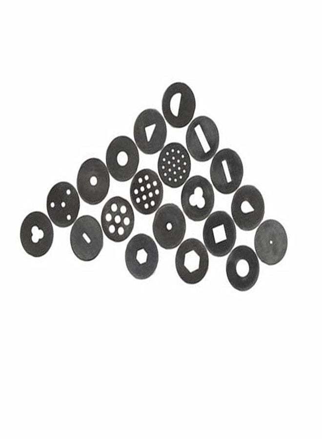 Baking Set 22Pcs Stainless Steel Metal Clay Extruder with 20 Tips Fondant Sugara Paste Extruder Ceramics Pottery Polymer Modeling Decorating Cake Decor Tools Set - Image 3