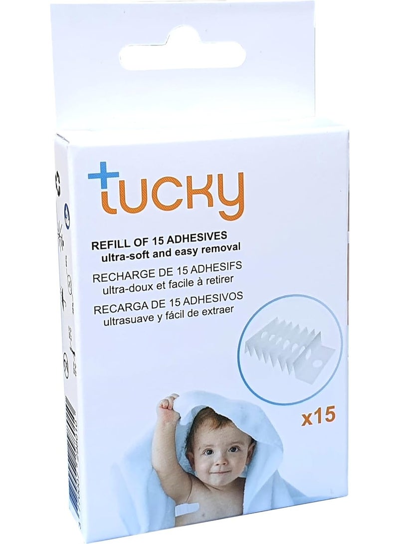 tucky Adhesive Refill Kit for Tucky Smart Baby Thermometer - Pack of 15 - Image 2
