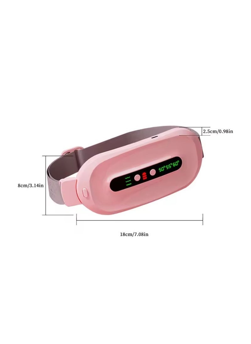 ELTRAZONE Cramps Menstrual Period Pain Relief Smart Menstrual Heating Pad Period Cramp Massage Belt vibration belly massage belt blue and pink color available  - Image 5