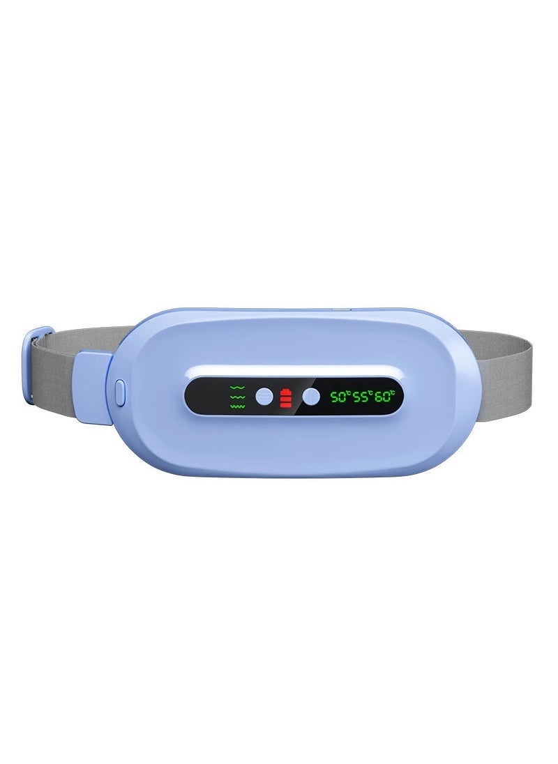 ELTRAZONE Cramps Menstrual Period Pain Relief Smart Menstrual Heating Pad Period Cramp Massage Belt vibration belly massage belt blue and pink color available  - Image 3