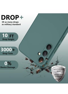 MIGOFAST Samsung Galaxy A55 5G Jelly  Case Cover Soft Silicone Slim fit TPU Case Light weight Back Cover Matte Finish Shockproof Cover Anti fingerprint Case Designed For A55 5G Green  - Image 2