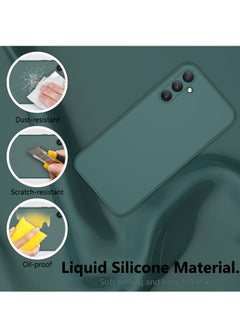 MIGOFAST Samsung Galaxy A55 5G Jelly  Case Cover Soft Silicone Slim fit TPU Case Light weight Back Cover Matte Finish Shockproof Cover Anti fingerprint Case Designed For A55 5G Green  - Image 4