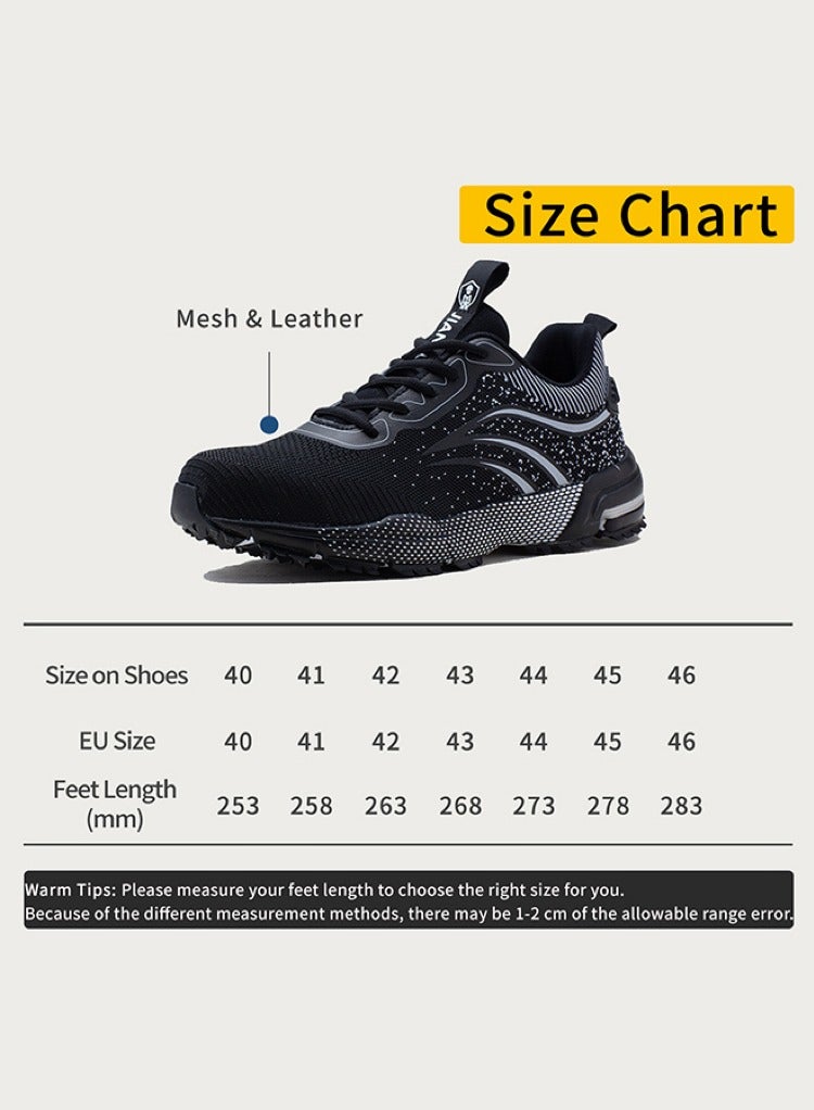 JIANKUN Steel Toe Shoes for Men Lightweight Safety Shoes Comfortable Puncture Proof Slip On Indestructible Work Shoes and Fashion Sneakers. - Image 3