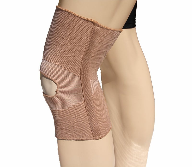 Alpha Medical Open Patella Compression Support Knee Brace Sleeve With AntiRoll Support Stays Knee Stabilizer Knee Pain Relief XXXLarge Beige - Image 3