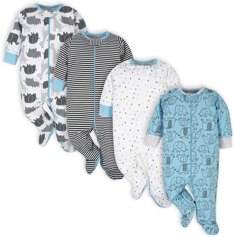 Onesies Brand ملابس اطفال سليب اند بلاي من ونزيز براند، مجموعة من 4 قطع - Image 1