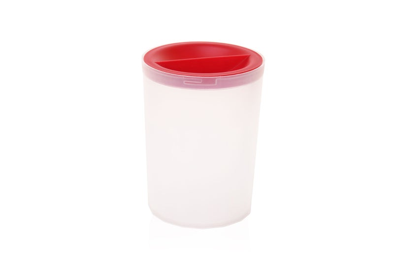 Mintra Kitchen Storage Jar with Lid  - 1.2 liters | Color - Red | Ideally for your sturdy daily kitchen needs - Image 1