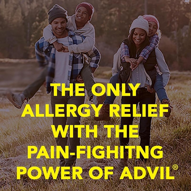 Advil Allergy & Congestion Relief (20 Count), Antihistamine, 200mg Ibuprofen Pain Reliever/Fever Reducer & Nasal Decongestant, One Tablet Dose - Image 4