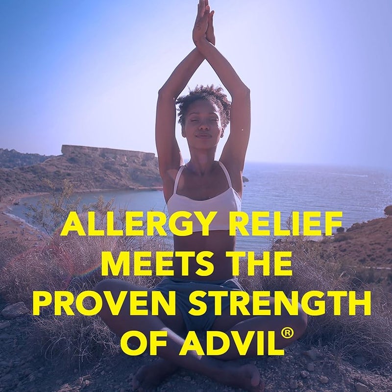 Advil Allergy & Congestion Relief (20 Count), Antihistamine, 200mg Ibuprofen Pain Reliever/Fever Reducer & Nasal Decongestant, One Tablet Dose - Image 3