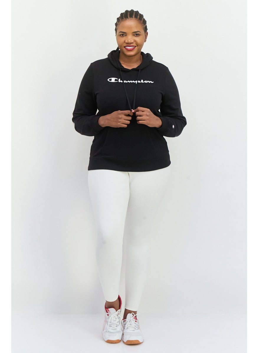 Champion Women Sportswear Fit Embroidered Logo Outdoor Sweatshirts, Black  - Image 2