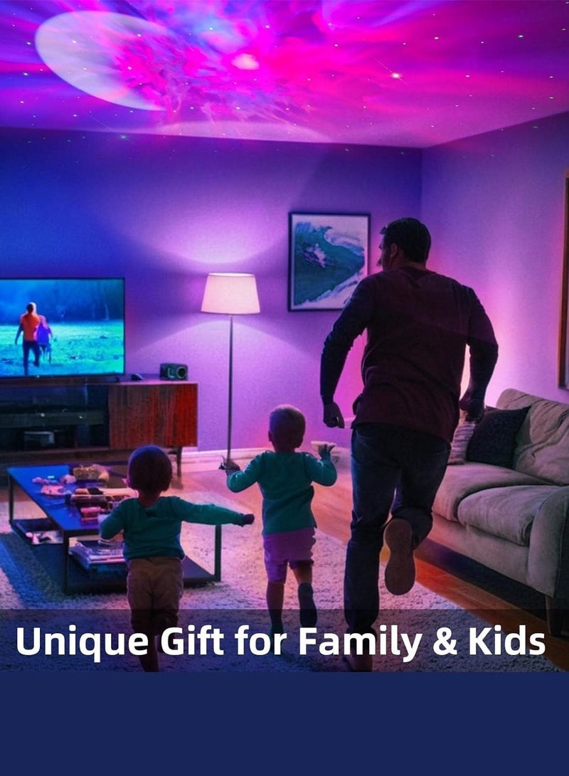 Wtech Astronaut Star Light Projector Night Light, Galaxy Sky Projector with Built-in Music Speaker, LED Space Lamp for Bedroom Projector - White - Image 2