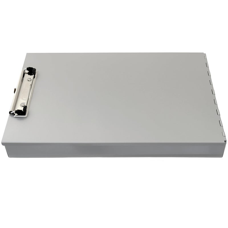 Saunders Metal Clipboard with Storage, Silver Dual Layer Nursing Clipboard Folio, Letter Size Paper Organizer, Slim Steel Clip, Form Holder Clip Board for Office, School & Work - Made in USA - Image 5