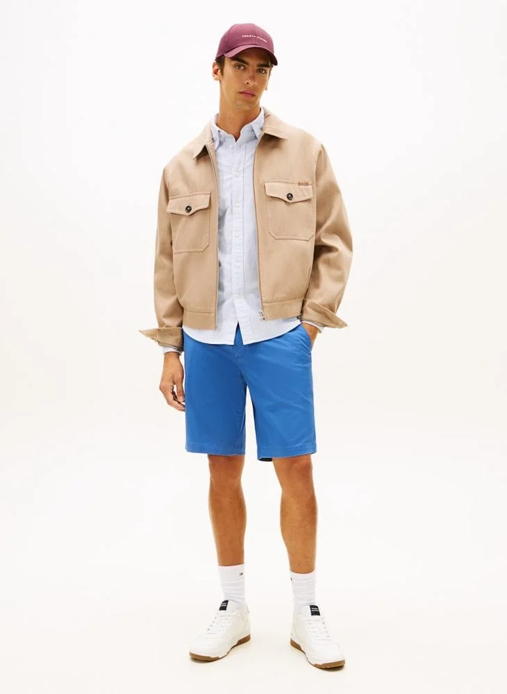 Tommy Hilfiger Angora Blue Essential Harlem Twill Short for Men | Best Price UAE