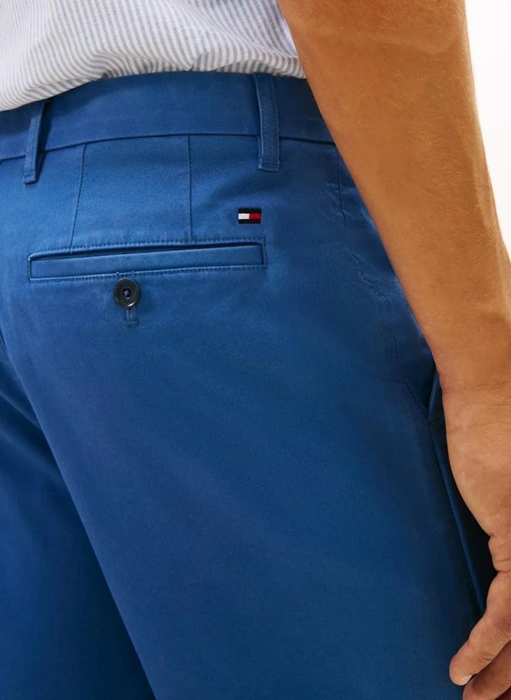 Tommy Hilfiger Angora Blue Essential Harlem Twill Short for Men | Best Price UAE