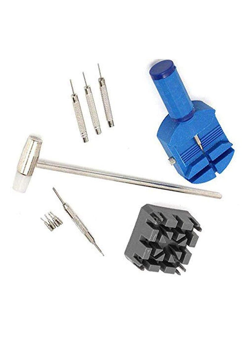 DIY Crafts Diy Crafts 10930 6756 Strap Band Holder Link Pin Remover Hammer Pins Repair Tool Kit for Watch Work, Multicolor, 11 Piece  - Image 3