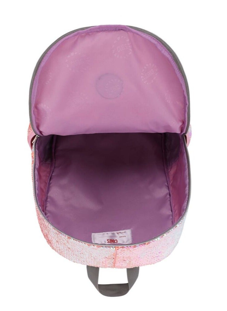 CUBS Unicorn Print Waterproof Kids 28L Glittery Backpack with zip closure Ideal for 5-12 years girls, compatible with 15 inch laptop - Image 4