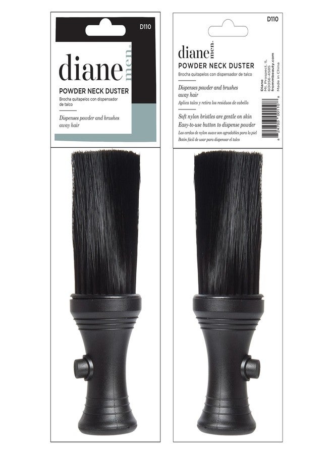 Diane Neck Duster with Powder Dispenser Barber and Salon Brush to Remove Loose Hair from Neckline and Ears, Soft Nylon Bristles, Stand Up Base, 6.25” - Image 4