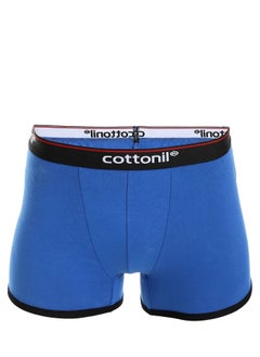 Cottonil - Men Boxer Solid-BLue