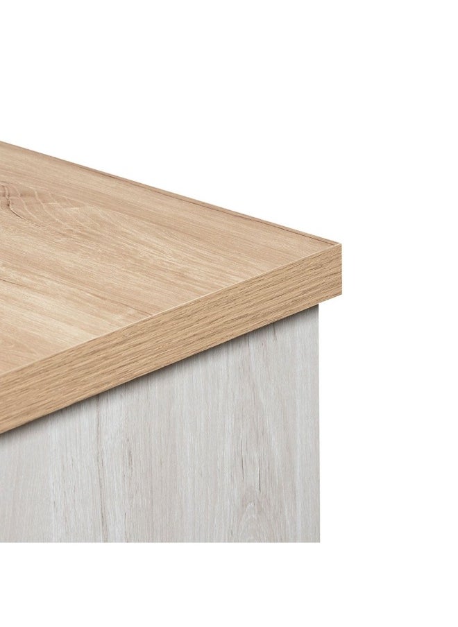 DANUBE HOME Cambridge 4-Drawer Dresser, Stylish Bedroom Storage, Modern Young Dresser Wooden Chest of Drawers Contemporary Storage Solution Oak And White Oak Finish  - Image 1