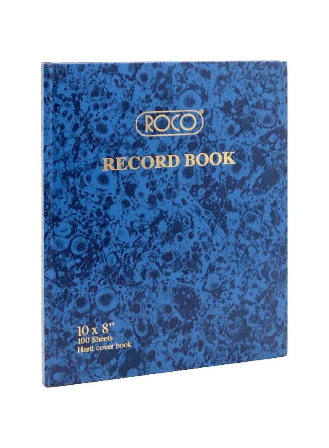 كتاب السجل 10 × 8 بوصة 200 صفحة (100 ورقة) 25.40 سم (10.00 بوصة) × 20.30 سم (7.99 بوصة)