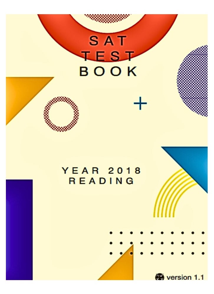 Mastering SAT Reading — Year 2018 Edition (Version 1-3  - Image 1