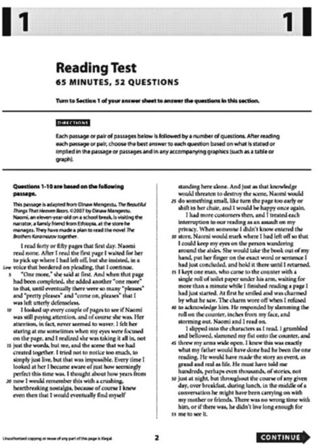 Mastering SAT Reading — Year 2018 Edition (Version 1-3  - Image 4