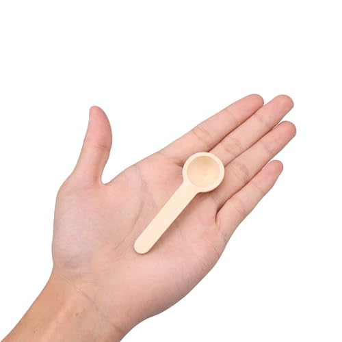 RDEXP Small Wooden Salt Spoons for Spice Jars Seasoning Honey Coffee Set of 50 - Image 4