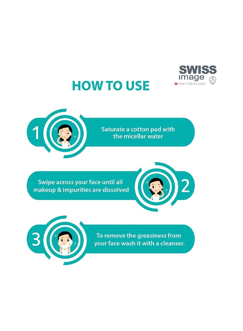 SWISS image ماء ميسيلار لإزالة المكياج 400 مل - Image 3