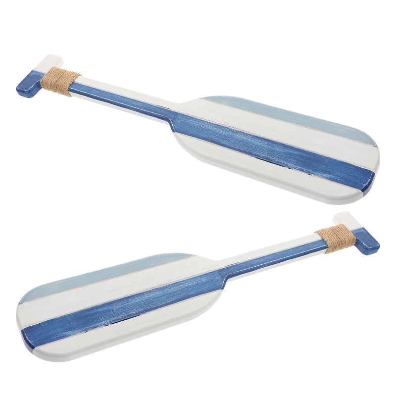 2pcs Ocean Beach Theme Oar Hanging Pendant Wall Decor Housewarming - Image 2