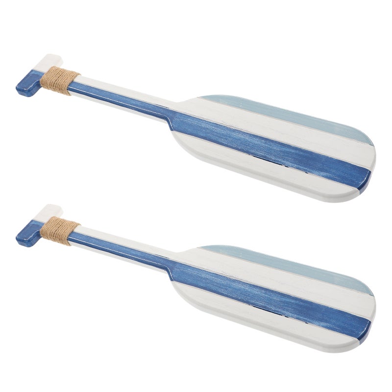 2pcs Ocean Beach Theme Oar Hanging Pendant Wall Decor Housewarming - Image 1