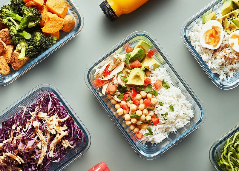 M MCIRCO 10-Pack Glass Food Storage Container with Lids, Airtight Lunch Bento Boxes, Glass Meal Prep Container,Microwave, Oven, Freezer and Dishwasher Friendly, White - Image 5