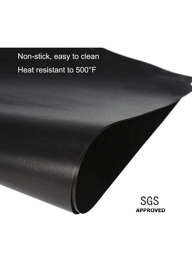 YRYM HT Stove Burner Covers - Gas Stove Protectors Black 0.2Mm Double Thickness, Reusable, Non-Stick, Fast Clean Liners For Kitchen/Cooking. Stove Top Covers Gas Burners Size 10.6" X 10.6" Bpa Free(8 Packs) - Image 5