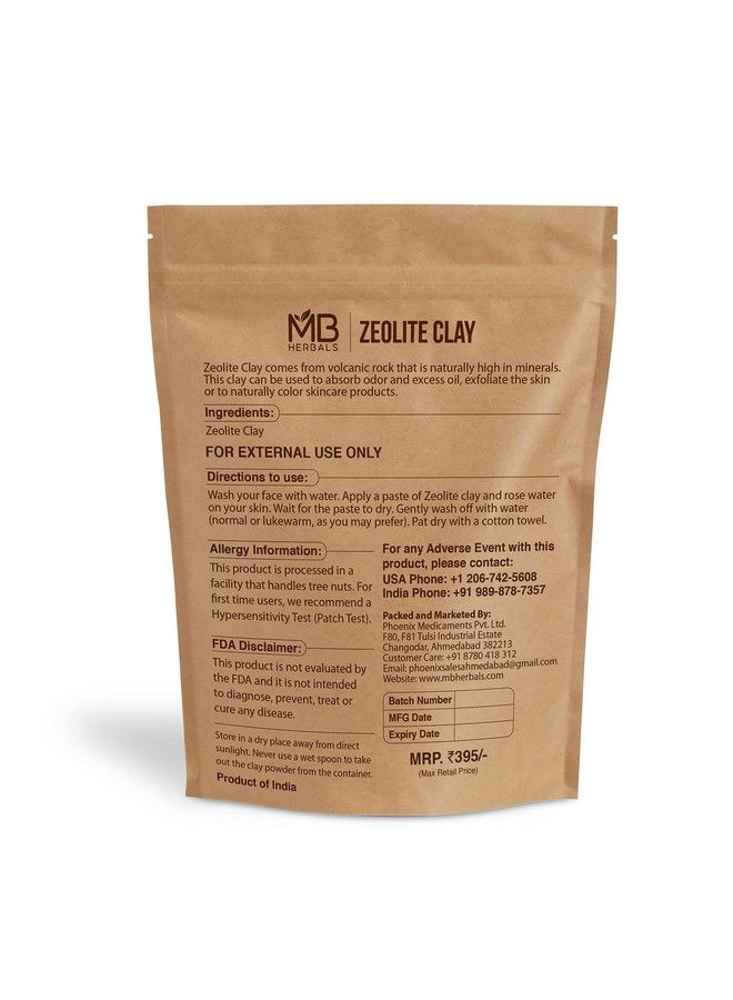 MB Herbals Zeolite Powder | Ultrafine Zeolite Clay Powder For Face Packs - Image 3